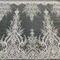 1 Yard Luxurious Beaded Lace Fabric Embroidered on Polyester Net Mesh 52" Wide Elegant Formalwear Material